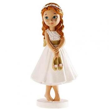 FIGURA PARA TARTA COMUNION - NIÑA DESCALZA