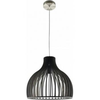 Colgante Caoba 1xe27 Madera Café Regx35x35 Cm - Elegante y Moderno