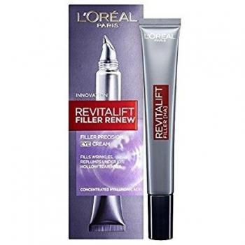 L'Oreal Paris Revitalift Filler REPLUMPING Eye Serum - Crema de ojos para rellenar arrugas, 15ml