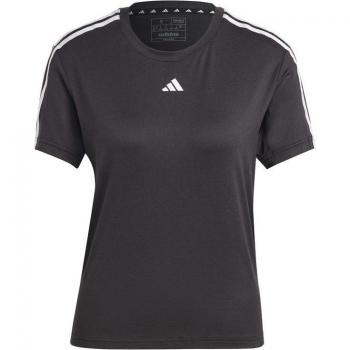 Camiseta de fitness Adidas Essentials negra mujer, talla 2XL, corte regular