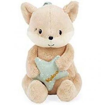 Kaloo- Home: Zorrito Peluche Musicale para Bebé, Color melocotón/crema, 16 cm