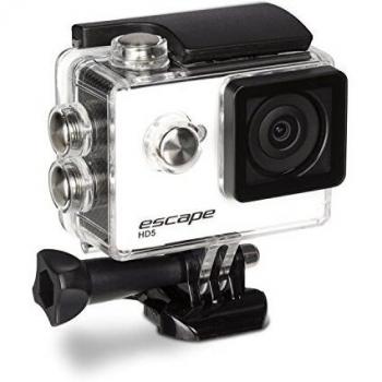 KitVision Escape HD5 - Cámara de acción HD 720p, impermeable, con accesorios de montaje y carcasa de inmersión impermeable, color blanco