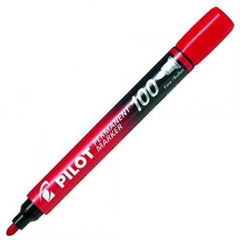 Pilot NSC100R - Rotulador permanente, color rojo