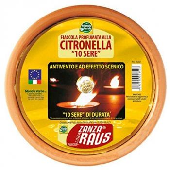 AQUACENTER - Vela Tarro Ceramico C/Citronel Aquacenter 18 Cm