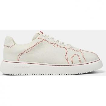 CAMPER Twins - Men's White Sneakers in Smooth Leather, Size 40