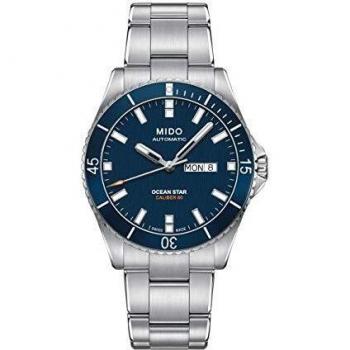 Mido Ocean Star 200 Men's Automatic Diver Watch - 42.5mm, Sapphire Crystal, Blue Dial