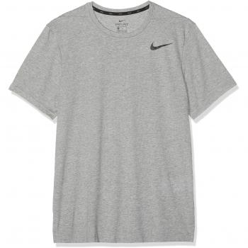 Nike M NK BRT Top SS HPR Dry T-Shirt, Hombre, dk Grey Heather/Black, L-T