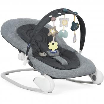 Chicco Hoopla - Hamaca con arco de juegos y reductor, Gris