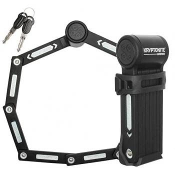 Candado Plegable Kryptonite Keeper Plateado y Candado Mini Kryptonite Keeper Negro Intenso