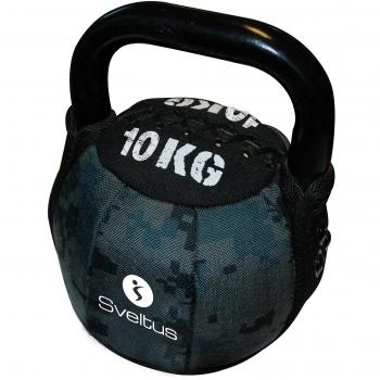Sveltus Soft Kettlebells 10kg, Accessoire Cycle Unisex Adulto, Negro