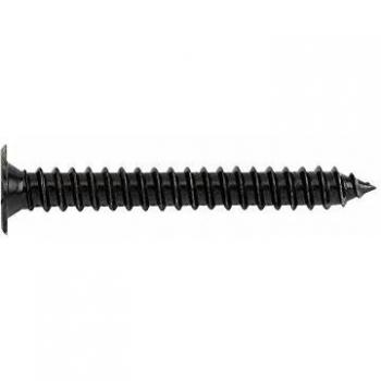 Tornillo rosca chapa cabeza plana 4,2 x 13 mm zincado negro - Pack de 500 unidades