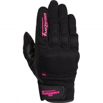 Guantes de Moto Furygan Jet D3O® para Mujer - Negro-Turquesa, características: protección D3O, diseño ergonómico, refuerzos en los dedos, material resistente a la abrasión