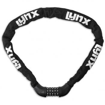 Candado de cadena Lynx con combinación numérica 100 cm x 6 mm negro
