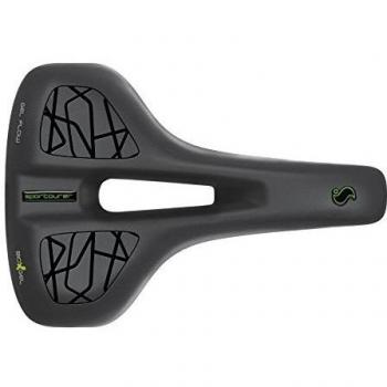 Comet Zen Gel Flow  Sillín, Unisex Adulto, Negro, Tamano S