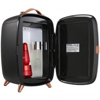 Mini nevera portátil Vevor de 6 litros, capacidad para 8 latas de 330 ml, con función de calefacción y refrigeración, ideal para el cuidado de la piel y bebidas, incluye espejo HD y luz LED, aliment