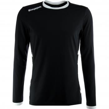 Kappa Pistoia LS Camiseta Fútbol, Unisex, Negro/Blanco, M