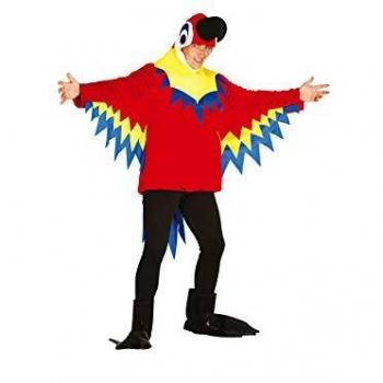 Guirca- Halloween Disfraz Loro, Color Multicolor.