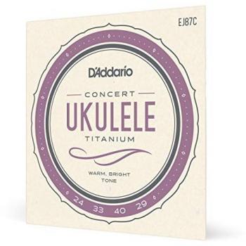 D'Addario EJ87C Concert Titanium Ukulele Strings