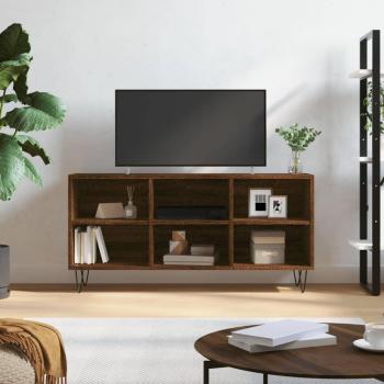Mueble de TV madera de ingeniería marrón roble 103,5x30x50 cm vidaXL
