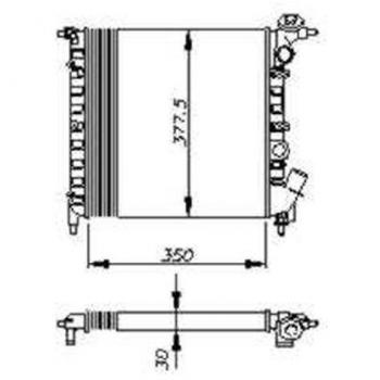 NRF 54685 Radiador, refrigeración del motor
