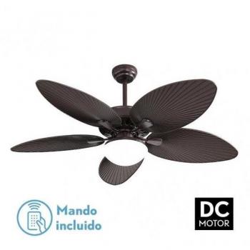 Ventilador de Techo FABRILAMP Borasco con Luz LED y Mando a Distancia