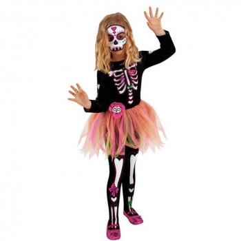 Disfraz de Catrina Rosa con Tutú para Niña Sweet Skelita Tutuween de Rubies
