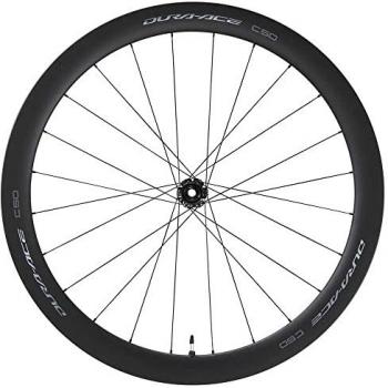 Rueda Delantera Shimano Dura-Ace R9270-C50 Carbon Disc Tubular para Adultos Unisex Multicolor Talla Única