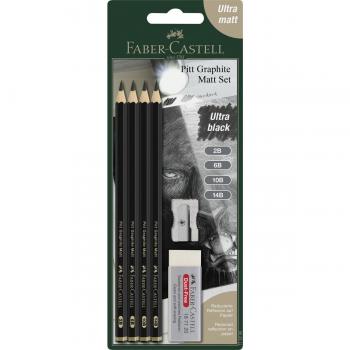 Faber-Castell Blister de Grafito Pitt Graphite Matt 2B 6B 10B 14B