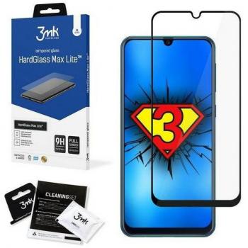 Protector de Pantalla 3MK HardGlass Max Lite para Samsung Galaxy M21 - Funda de Cristal Templado, Color Negro