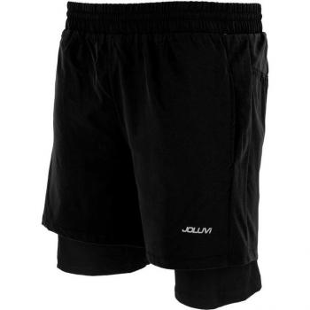 Pantalones Cortos Deportivos para Hombre Joluvi Meta Duo Negro