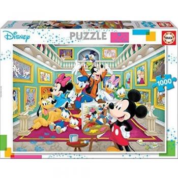 Educa - Galería de Arte de Mickey Puzzle, 1 000 Piezas, Multicolor