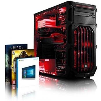 VIBOX Warrior 4SW Gaming PC - 4,1GHz AMD FX 6-Core CPU, RX 460 GPU, Extremo, Ordenador de sobremesa para oficina Gaming paquete con juegos 2