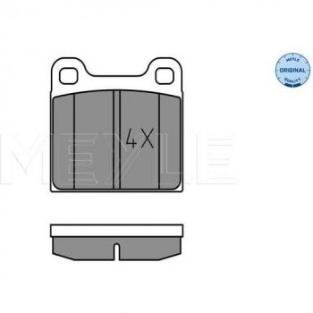 Pastillas de freno MEYLE 025 210 3515 para MERCEDES-BENZ: 123 Series, 126 Series, 107 Series, 116 Series (Juego de 4)