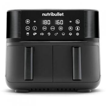 Friteuse Nutribullet Air Fryer Doble Cesto 8L 2850W Sin Aceite Negra