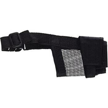 Trixie Bozal Nylon con malla cosida, S, Negro, Perro