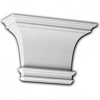 Capitel de Pilastra Dorico Blanco 121003 Elemento Decorativo Profhome