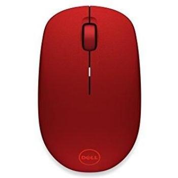 DELL WM126 - Ratón (Ambidextro, Óptico, RF inalámbrico, 1000 dpi, Rojo)