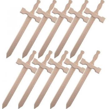 Espadas de madera Graine Créative 10 unidades 39 x 13 cm Beige