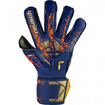 Reusch Guantes de Portero Attrakt Gold X Evolution - Guantes de Portero para Adultos con Corte Evolutivo