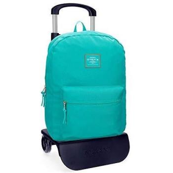 Pepe Jeans Cross Mochila con Carro Verde 32x44x15 cms Poliéster 21.12L