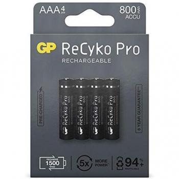 Pilas Recargables AAA Ni-Mh GP Batteries Recyko Pro