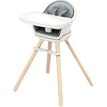 Maxi-Cosi Moa, Trona 8 En 1, Trona Silla Ajustable, Tronas De Bebe Evolutiva, Trona Multiusos De 6 Meses A 5 Años, 0-22 Kg, Beyond White