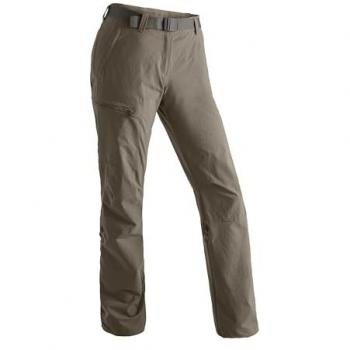 Maier Sports Lulaka Women's Outdoor Pants - Breathable Roll-Up Function, Size 48, Teak Color