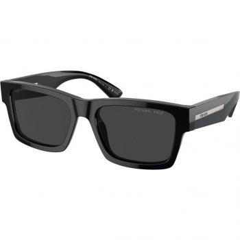 Prada PR 25ZS Polarized Men's Sunglasses Black Square 1AB08G Size 56