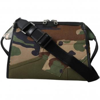 Dolce & Gabbana Multicolor Camouflage Patchwork Crossbody Bag, Female, One Size