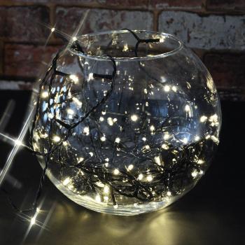 Cool White 9.5m Battery Operated LED String Lights with Timer