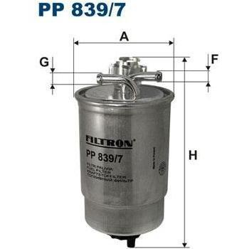 Filtro de combustible FILTRON PP 839/7