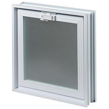 Ventana de Ventilación con Mosquitera Incorporada 38x38x8 para Paredes de Bloques de Vidrio y Tradicionales