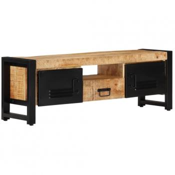 Mueble de TV 120x30x40 cm de madera maciza de mango