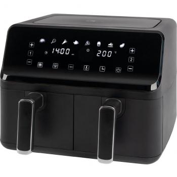 Freidora de aire caliente Clatronic FR 3804 H Doble 8 L 2700 W Negra